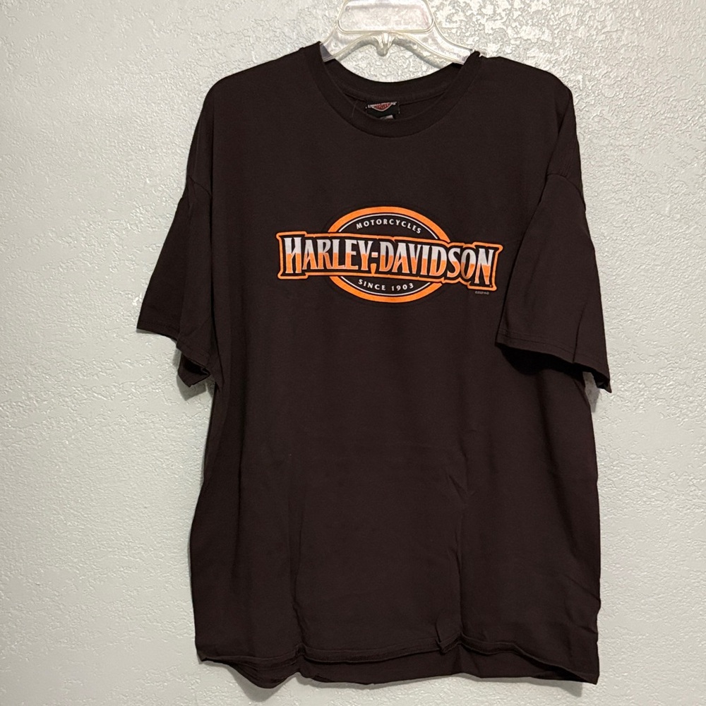 Harley-Davidson Black Tee with Orange Logo